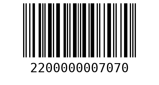 Штрихкод 2200000007070