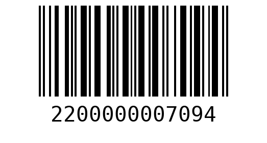 Штрихкод 2200000007094