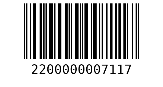 Штрихкод 2200000007117