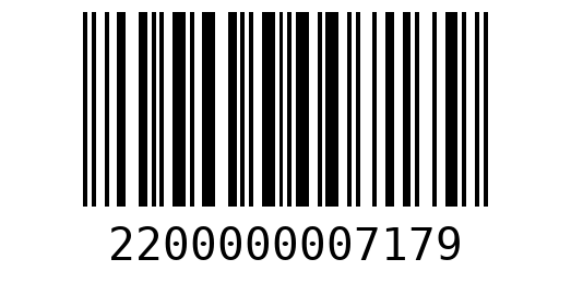Штрихкод 2200000007179