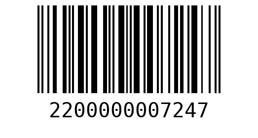 Штрихкод 2200000007247