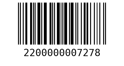 Штрихкод 2200000007278