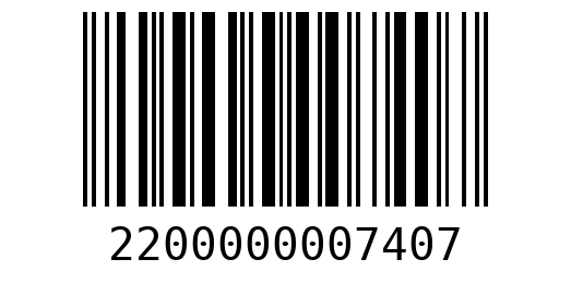 Штрихкод 2200000007407