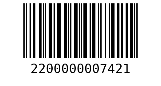 Штрихкод 2200000007421