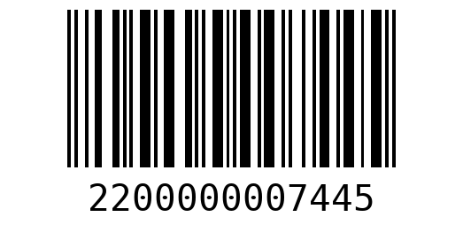 Штрихкод 2200000007445