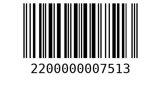 Штрихкод 2200000007513