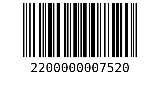 Штрихкод 2200000007520
