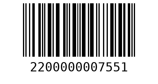 Штрихкод 2200000007551