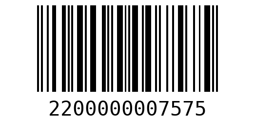 Штрихкод 2200000007575