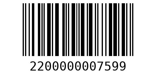 Штрихкод 2200000007599