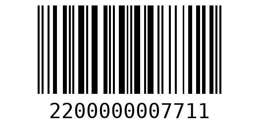 Штрихкод 2200000007711