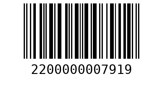 Штрихкод 2200000007919