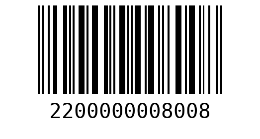 Штрихкод 2200000008008