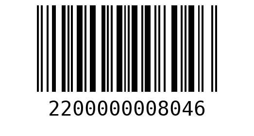 Штрихкод 2200000008046