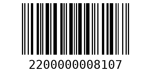 Штрихкод 2200000008107