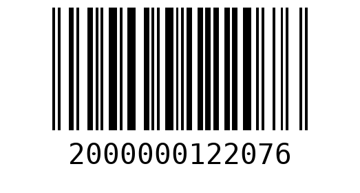 Штрихкод 2000000122076