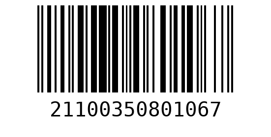 Штрихкод 21100350801063