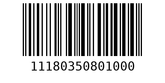 Штрихкод 11180350801000