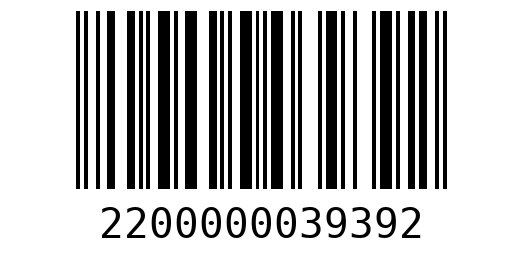 Штрихкод 2200000039392