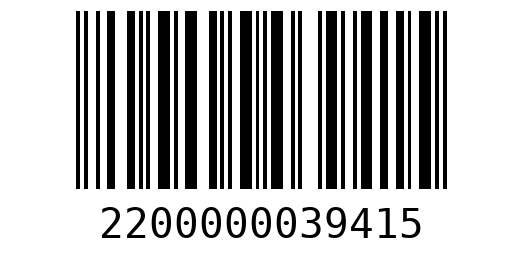 Штрихкод 2200000039415