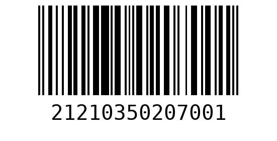 Штрихкод 21210350207000