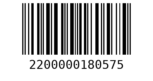 Штрихкод 2200000180575