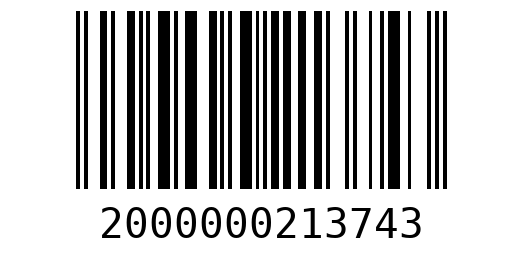 Штрихкод 2000000213743