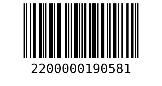 Штрихкод 2200000190581