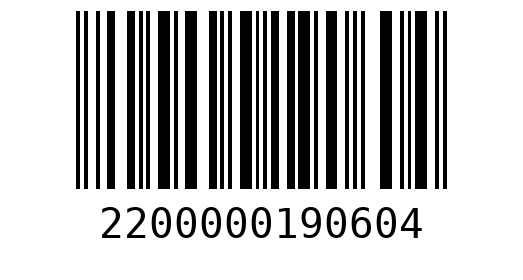 Штрихкод 2200000190604