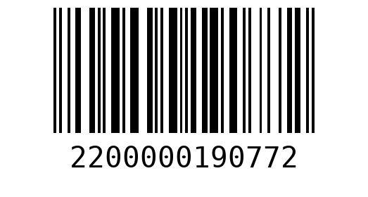 Штрихкод 2200000190772