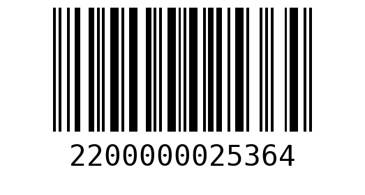 Штрихкод 2200000025364