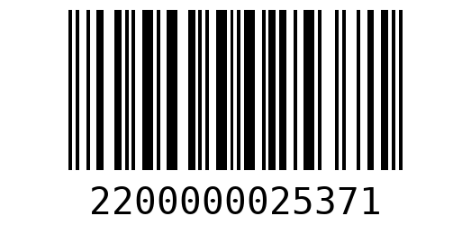 Штрихкод 2200000025371