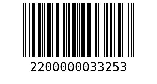 Штрихкод 2200000033253