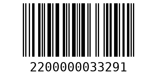 Штрихкод 2200000033291
