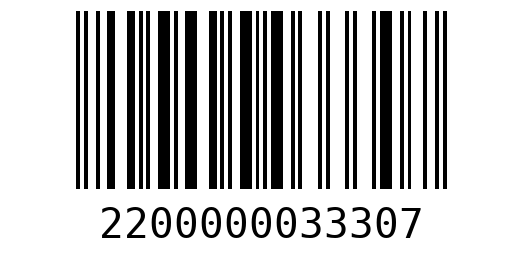 Штрихкод 2200000033307