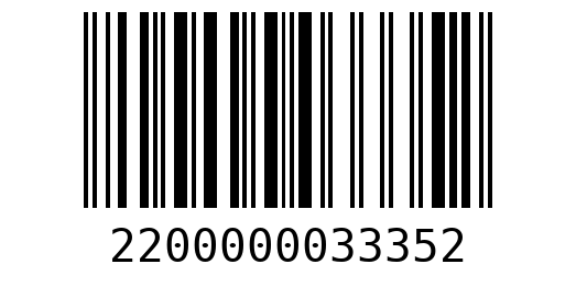 Штрихкод 2200000033352