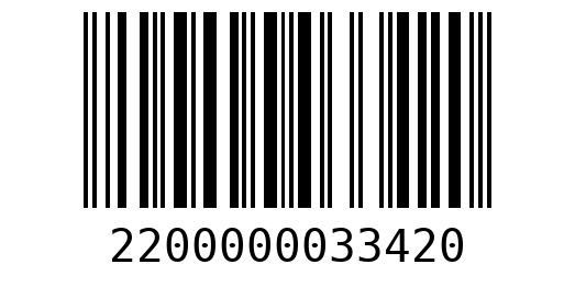 Штрихкод 2200000033420