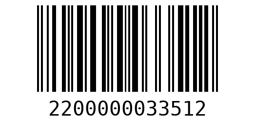 Штрихкод 2200000033512