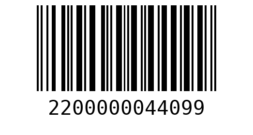 Штрихкод 2200000044099