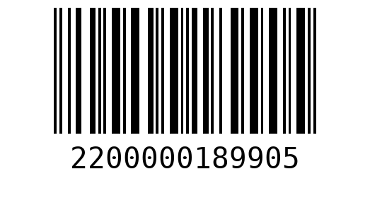 Штрихкод 2200000189905