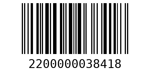 Штрихкод 2200000038418