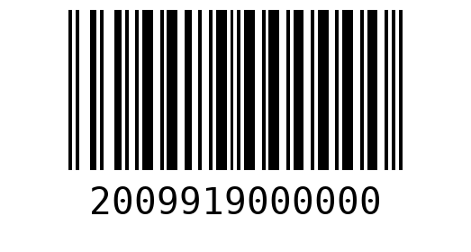 Штрихкод 2009919000000