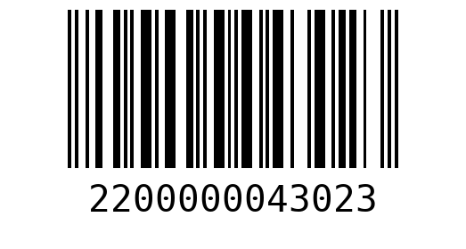 Штрихкод 2200000043023