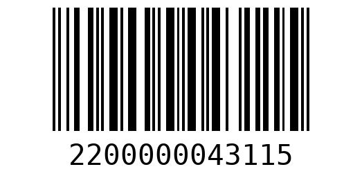 Штрихкод 2200000043115