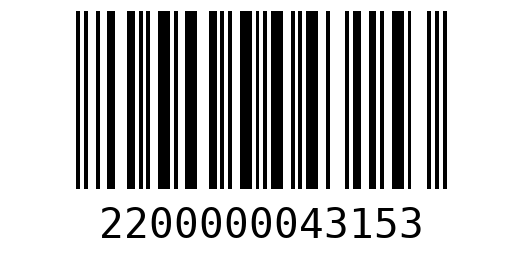 Штрихкод 2200000043153