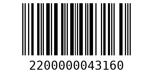 Штрихкод 2200000043160