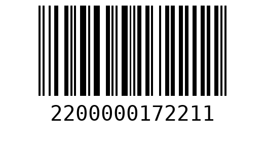 Штрихкод 2200000172211