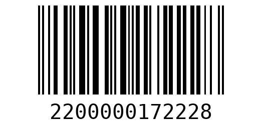 Штрихкод 2200000172228