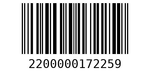 Штрихкод 2200000172259