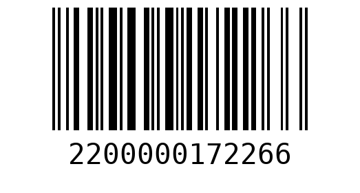 Штрихкод 2200000172266